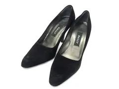 BALLY バリー スエード ハイヒール パンプス 表記サイズ 6(約23.0cm) 靴 シューズ レディース ブラック系 DG5338