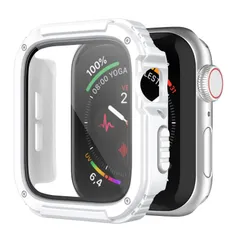 WASPO コンパチブル Apple watch ケース 頑丈 42mm 高感度強化フィルム付き アップルウォッチケース 保護カバー iWatch ケース 耐衝撃 落下 吸収(Series 3/2/1 ホワイト)