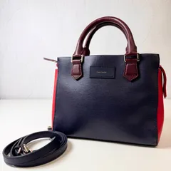 ✨Bランク　 Paul Smith　カラーブロック　２way　ショルダーバッグ　ハンドバッグ　bag　レザー　「107EL」