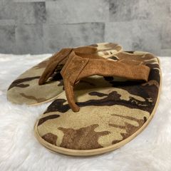 ハワイ製 ISLAND SLIPPER アイランド スリッパ スエードレザー サンダル 迷彩 6