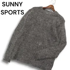 SUNNY SPORTS サニースポーツ 秋冬 モヘヤ★ クルーネック ニット セーター Sz.S メンズ 灰 グレー