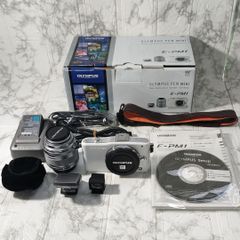 【美品】OLYMPUS E－PM1レンズキット　 ホワイト　オリンパス デジカメ