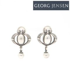 GEORG JENSEN ヘリテージ コレクション 2013 イヤリング SV 925S シルバー 美品 箱 ジョージジェンセン ◆送料込◆質屋-11049