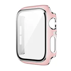 [ピンク＆シルバー] アップルウォッチ カバー おしゃれ Apple Watch カバー おしゃれ アップルウォッチ ケース かっこいい Apple Watch ケース かっこいい 49mm Apple Watch カバー ガラス 薄型 ハードのサムネイル