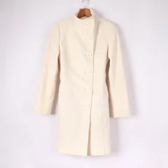エニィスィス ステンカラーコート アンゴラ/ウール混 無地 アウター 白 レディース 3サイズ オフホワイト anySiS 【中古】のサムネイル
