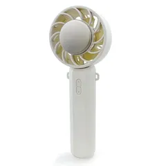 アリアス(Alias) ハンディファン 携帯扇風機 3段階風量調整 USB充電 Type-C対応 冷却プレート付きハンディーファン アイボリー SU23012-IV 0