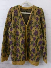 美品　needles モヘアカーディガン　23aw NS282 花柄　人気　希少 Needles ニードルズ 23AW Mohair Cardigan モヘアカーディガン