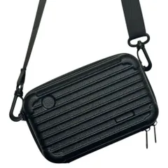 ☆ ブラック ☆ 化粧ポーチ スーツケース型 化粧ポーチ おしゃれ スーツケース型ポーチ 大容量 メイクポーチ ペンポーチ ガジェットケース ショルダーストラップ ハンドストラップ ハードケース ペンケース 収納ケース マルチポーチ