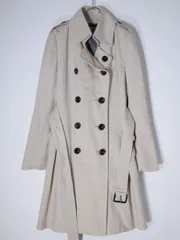 BURBERRYバーバリー ファーストライン ウールカシミヤ混バックプリーツトレンチコート【40】【LCTA66747】