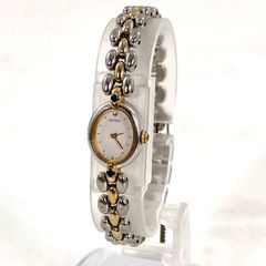 SEIKO セイコー 1E20-6160 SS/QZ ホワイト文字盤 レディース腕時計 ブレスウォッチ 稼動品【OE-993】