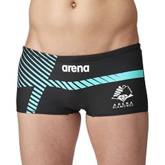 arena(アリーナ) 競泳水着 トレーニング用 メンズ TOUGHSUIT ショートボックス ブラック・ミント×ブラック×ブラック(BKMT) Lサイズ FSA-2612
