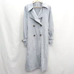 ◇ ◎ Social GIRL ソーシャルガール 長袖 トレンチコート サイズM ライトブルー レディース E  【1407020065238】