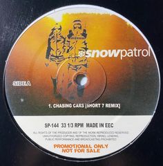 オリジナル3万⁉️新品送料込‼️Snow Patrol / Chasing Cars - Short Club Remix / Full Remix