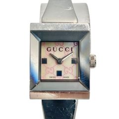 !最終値下げ! GUCCI グッチ 128.5 クォーツ 稼働品 シルバー×ホワイト W0202MB8Y2