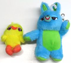 [중고] 봉제인형 마스코트 봉제인형 배지 덕키 & 토끼 플래쉬 키체인 [토이 스토리 4] 디즈니 스토어 한정