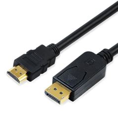 DisplayPort to HDMIケーブル DisplayPortオス-HDMIオス ディスプレイポート (ブラック)[定形外郵便、送料無料]mer003