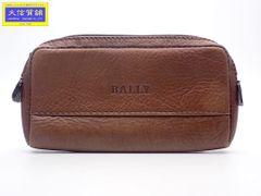 BALLY バリー ミニポーチ レザー ブラウン 中古B+ 【送料無料】 A-8830【質屋出品】