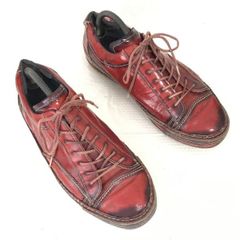 日本製ミハラヤスヒロ/MIHARA YASUHIROレザースニーカー【25.5-26.0-26.5程度/赤/RED】sneakers/Shoes/trainers/Made in Japan◆bQ-340<sale>