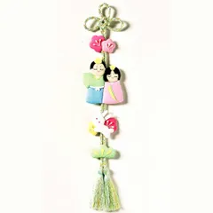 送料無料 つるし雛 キット つるし飾り　おひな様　ちりめん細工 　雛飾り　若葉