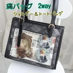 痛バッグ 推し活 痛バ  ショルダー おしゃれ クリアポケット トートバッグ  肩掛け 合皮 レディース ビニールバッグ かわいい 缶バッチ 手提げ オタク 通学 ぬいぐるみ スクエア 普段使い 小さめ 2WAY 学生