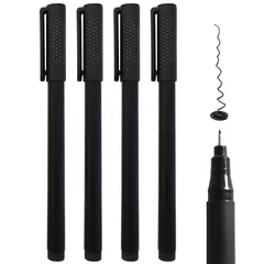 新品 4本セット 黒 細い 極細 ホワイトボード ペン インク量充分 ホワイトボード 400メートル書ける 細字のペン 0.5mm 書き消しができる モニターメモボード・ノート型ホワイトボード・卓上ホワイトボードなどに適用 無臭無毒 マーカー 書き心地よい オ