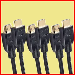 【特価商品】1.8m 3本セット(タイプAオス ARC対応 4K - ハイスピード ケーブル タイプAオス)ブラック HDMI ベーシック