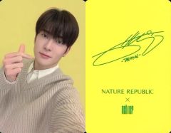 [Used] Collection Card (Male) NCT 127 / Jaehyun (JAEHYUN) / Signed on the back / "NATURE REPUBLIC x NCT127" Aloe Big Toner Purchase Bonus Photocard