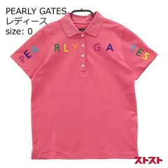 PEARLY GATES パーリーゲイツ 半袖ポロシャツ ワッペン ピンク系 0 [240001973126]#