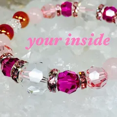 クリスタル カーネリアンオーラ デザイン 天然石ブレスレット