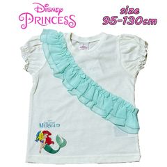 Disney Princess ディズニープリンセス アリエル シフォン 半袖 Tシャツ キャラT 天竺 子供服 (221222680)