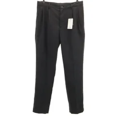 未使用 ROSSO URBAN RESEARCH ロッソ アーバンリサーチ リネンブレンド スラックスパンツ M ダークグレー系 メンズ 古着