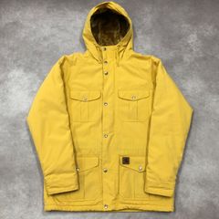 carhartt カーハート ワンポイントロゴ ワークジャケット ブルゾンボディー アクリルファー 袖部分中綿入り ドローコード付き シンプル
