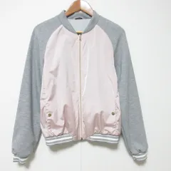 良品 HERNO ヘルノ スウェットブルゾン ジャケット GI0018G-19510-4000 キッズサイズ 14A ピンク×グレー  キッズ 古着 中古 USEDのサムネイル