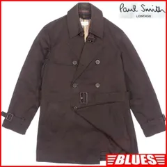 トレンチコート 本革 PaulSmith ポールスミス メンズ 茶 NR2908