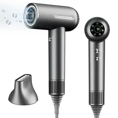 ヘアドライヤー大風量 速乾ドライヤー 2億 プラズマ技術 1100W 恒温ヘアケア 温冷リズムモード 高速11万回転/分 強力 コンパクト 23m/s 軽い 静穏 小型 高級 ヘアドライヤー ノズル付き サロンのサムネイル
