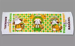 [중고] 수건·수건(캐릭터) A. 라스칼(토라테루&버나비&라이언) 스포츠 타월 그린 [TIGER & BUNNY-The Rising-×RASCAL] 프리미엄 반다이 한정