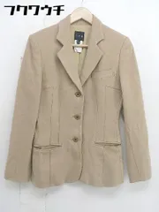 ◇ ICB アイシービー 3B シングル 長袖 テーラード ジャケット サイズ9 ベージュ系 レディース  【1106240013806】