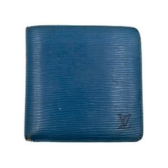 LOUIS VUITTON　ルイヴィトン　M63545　二つ折り財布　エピ　青　ブルー　メンズ　財布　ウォレット
