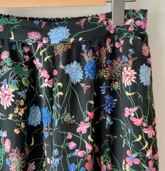 【JOURNAL STANDARD relume ジャーナルスタンダード レリューム】ブラックフローラルマーメイドスカート