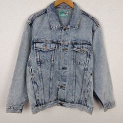 90s HOLIDAY OUT デニムジャケット Gジャン 長袖 ケミカルウォッシュ ライトブルー メンズ 古着 アメカジ