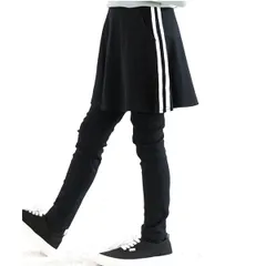 Bee【♪クーポン利用で20％OFF♪】レギンス付きラインスカート◇ブラック◇子供服 キッズ 女の子 100 110 120 130 140 150