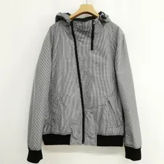 コムサイズム COMME CA ISM チェック フーデット ジャケット ブルゾン L ブラック系のサムネイル