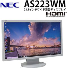 NEC 21.5型ワイド液晶ディスプレイ(白) LCD-AS223WM 中古-1212