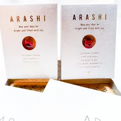 嵐 オープニング幕スワロフスキー ファンクラブ会員特典　2点(レッド)　セット (S)