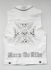 CDJ 4214 デニムベスト ホワイトバージョン