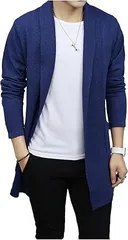 [ゴスファング] カーディガン メンズ ジャケット 長袖 ロングカーディガン 上着 前開き 大人 シンプル メンズ 春 秋 冬 XL（R226）(ア-3)