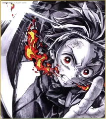 【中古】紙製品 竈門炭治郎(作・石後夏奈) 「WEBくじ 鬼滅の刃 無限列車編コラボレーションDINING 複製ミニ色紙」