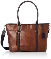 【色: キャメル】[アヴィレックス] トートバッグ ヴィンテージ風2wayトート