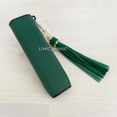 アイコス イルマワン / イルマiワン専用 ケース レザー IQOS ILUMA ONE タッセル付き ダークグリーン 緑 深緑 保護カバー おしゃれ かわいい