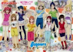 【中古】下敷き Aqours(私服) B5下敷き 「ラブライブ!サンシャイン!!×セブンイレブン」 対象商品購入特典